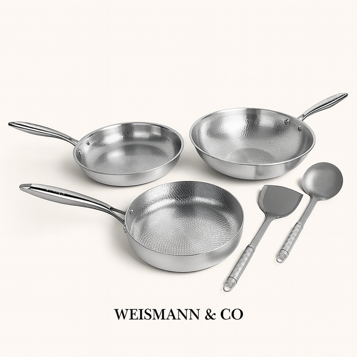 Titanium Hammered Cookware Set Pro