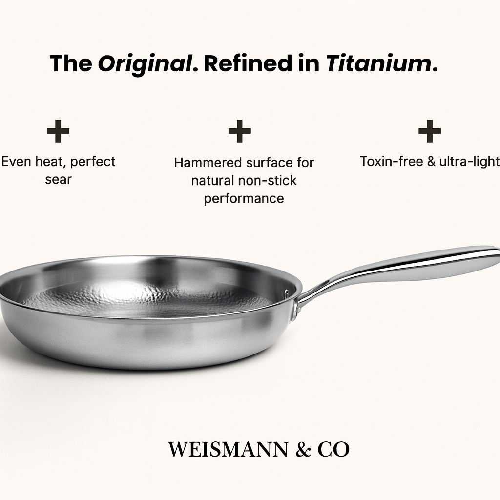 Titanium Wok Pan Flat Bottomed