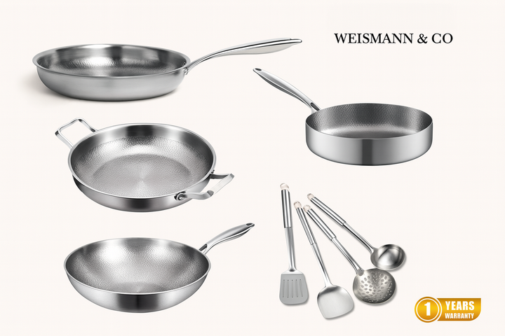 Family Feast Bundle: 4 Pans + Utensils Set