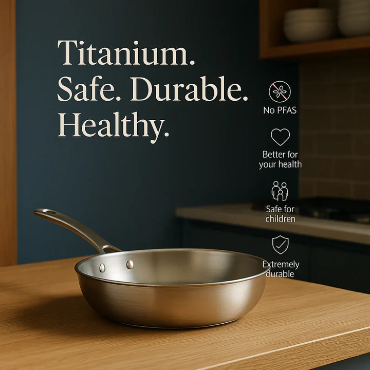 Chef’s Choice Bundle: 2 Pans + Utensils Set+ Chopping Board