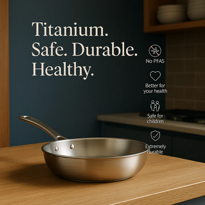 Weissmann Titanium Two-Handled Sauté Pan