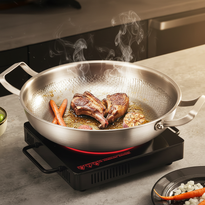 Weissmann Titanium Two-Handled Sauté Pan