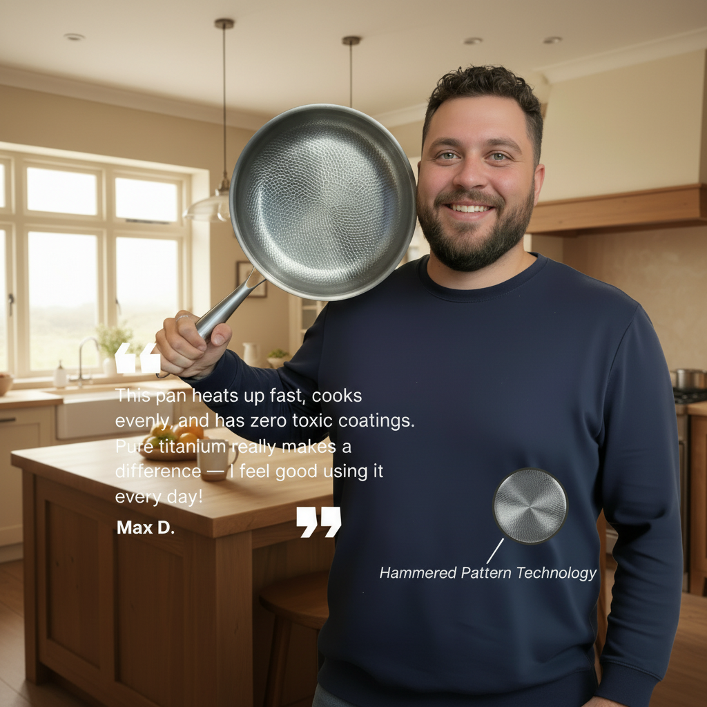 Weissmann Titanium Two-Handled Sauté Pan